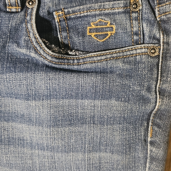 Harley-Davidson Blue Denim Jeans As a Woman - Picture 7 of 9